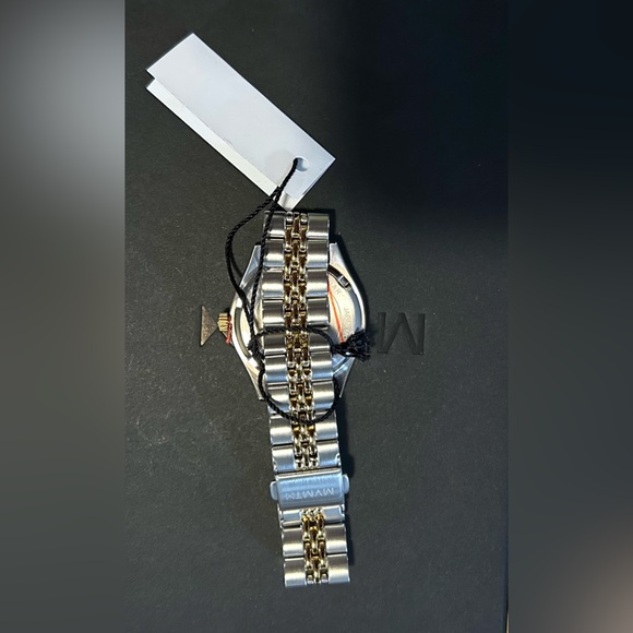MVMT Rise Watch With 30mm White Face With 2 Tone Bracelet